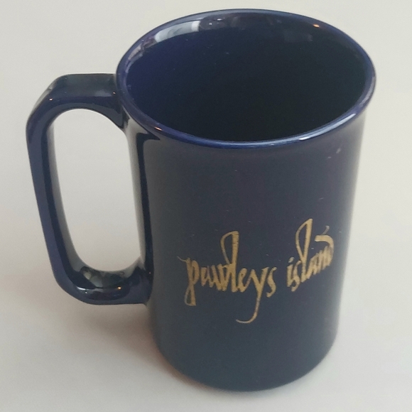 Pawleys Island Mug , coffee /tea Beverage Navy Blue & Gold - Picture 3 of 5